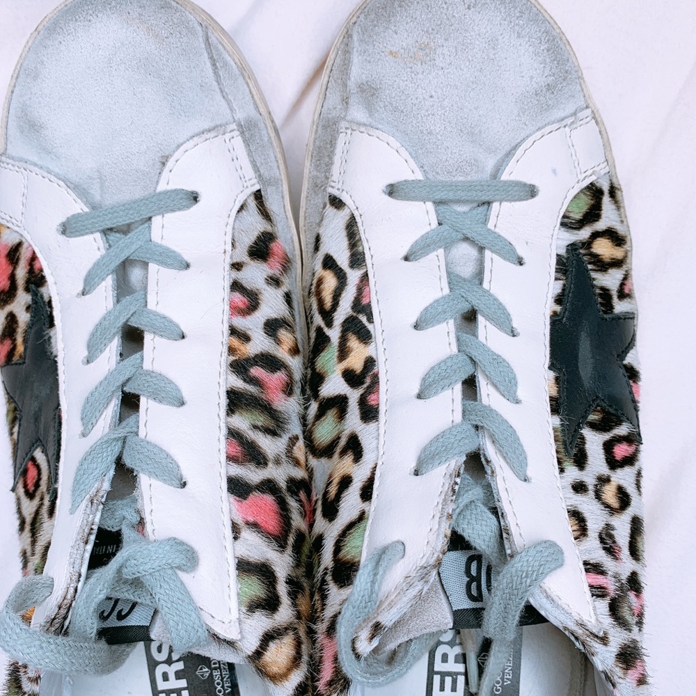 Golden Goose animal print low Superstar sneakers - Picture 4 of 6